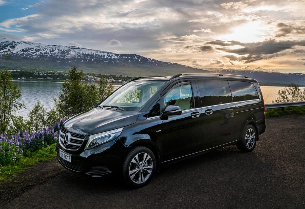 Transportations are luxury vehicles, i.e. Mercedes Bens V Class.